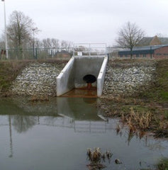 Uitstroombak type 1. Maximale aansluiting 600mm