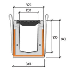 Betonnen kabelgoot HRI XP 20cm breed
