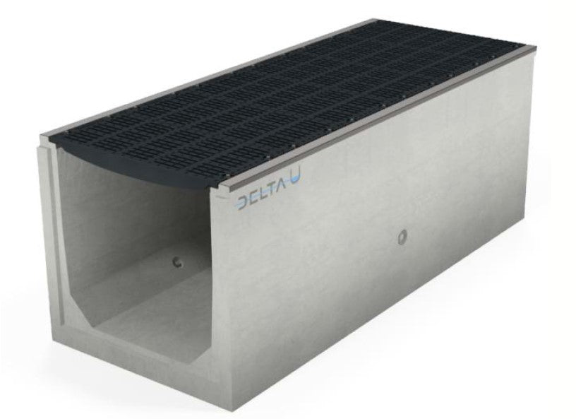 Afwateringsgoot-Delta-U-100100-Gietijzer-Rooster-D400-DWTN