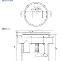 Koaleszenzabscheider mit Bypass 15/150l/s. Schlammfang 2000l