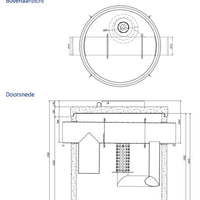 Koaleszenzabscheider mit Bypass 20/200l/s. Schlammfang 2000l