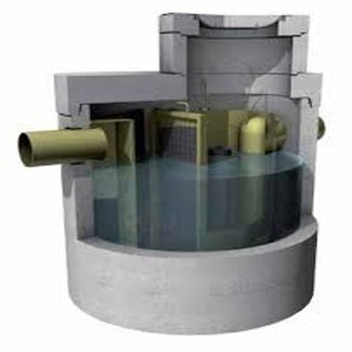 Coalescentieafscheider 15l/s. Slibvang 4406l. D400KN. Beton
