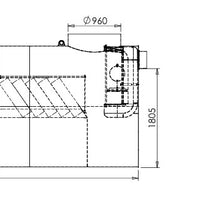 Coalescentieafscheider-Gecoat-Staal-100ls-Tekening-DWTN