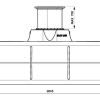Easy Rain-Regenwatertanks-Opslagtanks-Regenwateropvang-6000l-Tekening voorkant-DWTN