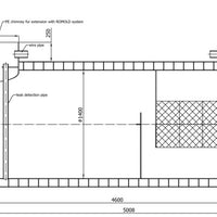 HDPE-Bypassafscheider 25-250-Tekening-Vooraanzicht-DWTN