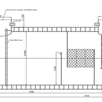 HDPE-Bypassafscheider 45-450-Tekening-Vooraanzicht-DWTN