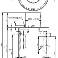 HDPE-Vetafscheider-7l-s-Slibvanger 700l-Rond-Tekening-DWTN