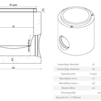Ronde-Betonnen-Inspectieput 800mm-CAP5-Tekening-DWTN