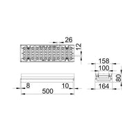 Roostergoot-Maxi-100-Langstaafrooster-F900KN-L=0,5m-H=80mm-Tekening-DWTN