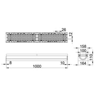 Roostergoot-Maxi-100-Langstaafrooster-F900KN-L=1m-H=110mm-Tekening-DWTN