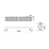 Roostergoot-Maxi-100-Langstaafrooster-F900KN-L=1m-H=80mm-Tekening-DWTN