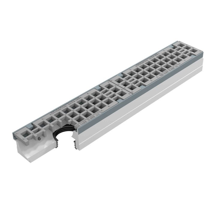 Roostergoot-Maxi-100-Maasrooster-E600KN-L=1m-H=110mm-Onderafvoer-DWTN