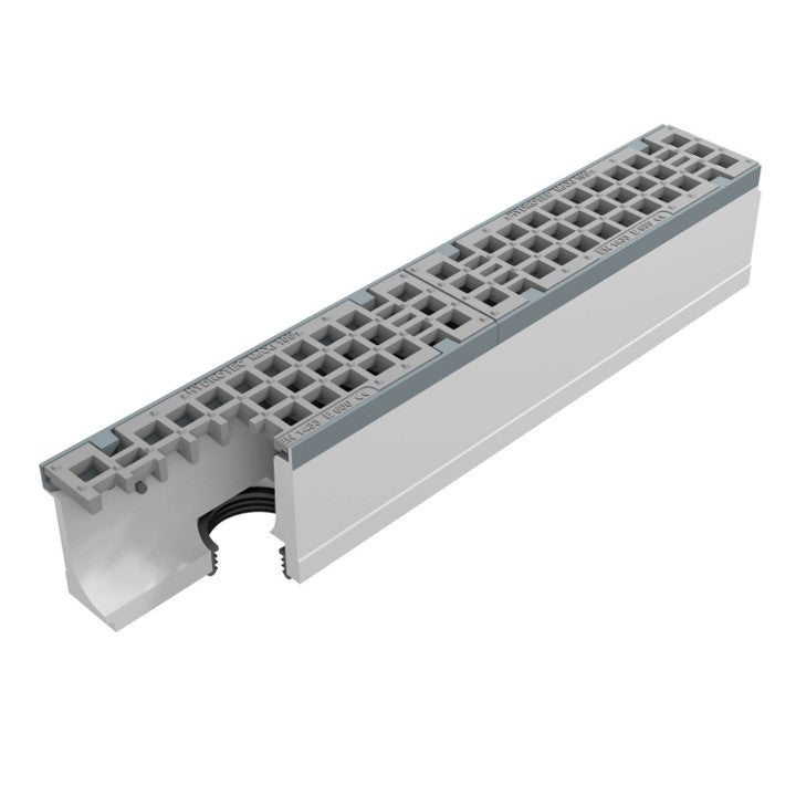 Roostergoot-Maxi-100-Maasrooster-E600KN-L=1m-H=185mm-Onderafvoer-DWTN