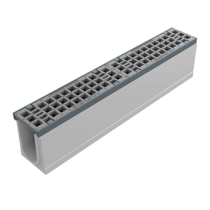 Roostergoot-Maxi-100-Maasrooster-E600KN-L=1m-H=235mm-Onderafvoer-DWTN