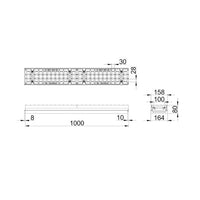 Roostergoot-Maxi-100-Maasrooster-E600KN-L=1m-H=80mm-Tekening-DWTN