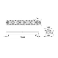 Roostergoot-Maxi-100-Sleufrooster-C250KN-L=1m-H=80mm-Tekening-DWTN
