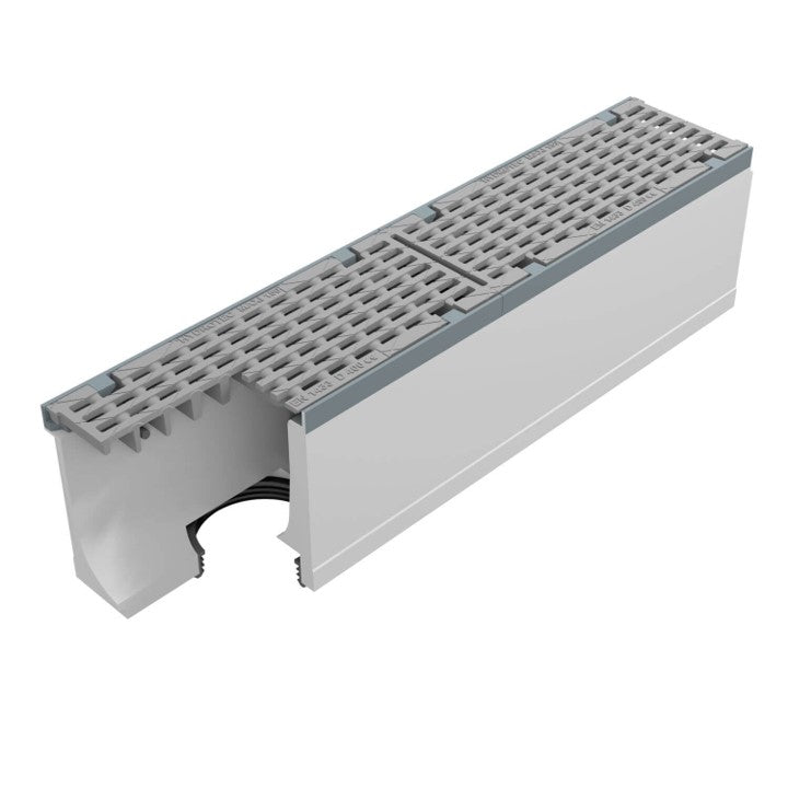 Roostergoot-Maxi-150-Langstaafrooster-D400KN-L=1m-H=260mm-Onderafvoer-DWTN