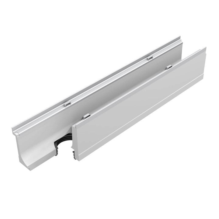Roostergoot-Top-100-C250KN-L=1m-H=185mm-Onderafvoer-DWTN