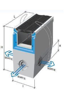 Zandvanger HRI 500-400. L=0,75m. F900KN. Banane rooster