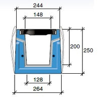 Tekening-Prefaest-Roostergoot-HRI-200-Diederen-Afwateringstechniek