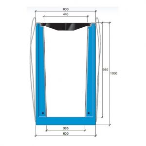 Roostergoot HRI 500-950. L=3m. D400KN. Banane rooster