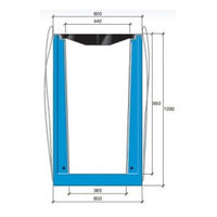 Roostergoot HRI 500-950. L=3m. D400KN. Banane rooster