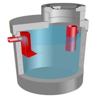 Vetafscheider 10l/s. Slibvang 2275l. D400KN. Beton