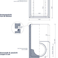 Vierkante-Betonnen-Inspectieput 1500x1500mm-Tekening-DWTN