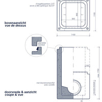 Vierkante-Betonnen-Inspectieput 800x800mm-Tekening-DWTN