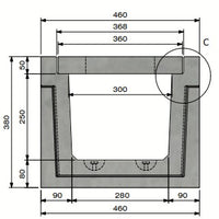 Zelfdragende-Betongoot-3025-Klasse-A-15KN-Inliggend-Tekening-DWTN