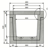 Zelfdragende-Betongoot-3030-Klasse-A-15KN-Inliggend-Tekening-DWTN