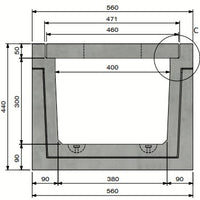 Zelfdragende-Betongoot-4030-Klasse-A-15KN-Inliggend-Tekening-DWTN