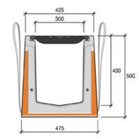 Zelfdragende-HRI-XP-300-400-Roostergoot-Afvoergoot-Lijngoot-Betongoot-Tekening-DWTN