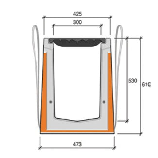 Zelfdragende-HRI-XP-300-500-Roostergoot-Afvoergoot-Lijngoot-Betongoot-Tekening-DWTN
