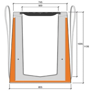 Zelfdragende-HRI-XP-500-1000-Kabelgoot-Leidinggoot-Tekening-DWTN