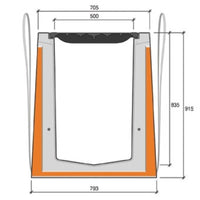 Zelfdragende-HRI-XP-500-800-Roostergoot-Afvoergoot-Lijngoot-Betongoot-Tekening-DWTN