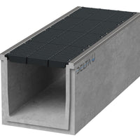 Grate gutter 6060. D400. Inset grille. L=1m. For cast iron grid