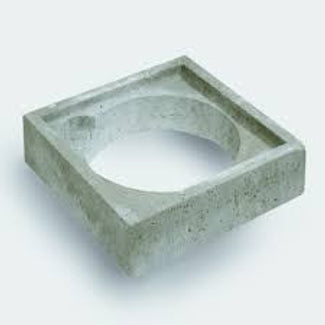 Betonnen ondersteuningstegel, opening 340mm. Tbv buis 315mm