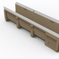 Polymer concrete cable tray P200. L=1m. H=310mm. E600KN