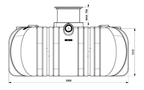 Regenwatertank Easy Rain 7.500 l
