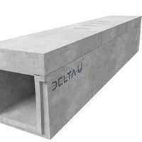 Grate gutter 3025. D400. Surface-mounted grille. L=1m. For concrete grid