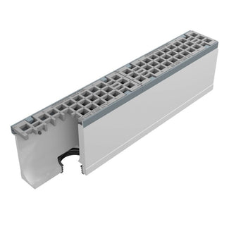 Grate gutter 100mm wide. Maxi 100. L=1m. Mesh grid. E600KN