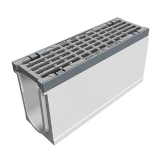 Grate gutter 100mm wide. Maxi 100. L=0.5m. Long bar grate. F900KN