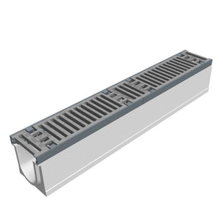 Grate gutter 100mm wide. Maxi 100. L=1m. Slot grille. C250KN