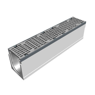 Grate gutter Maxi 150. L=1m. Long bar grate. H=260mm. F900KN