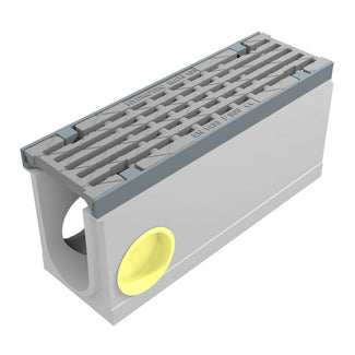 Grate gutter 100mm wide. Maxi 100. L=0.5m. Long bar grating. F900KN