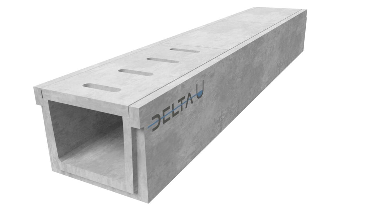 Grate gutter 4030. A15. Inset grille. L=3m. For concrete grid