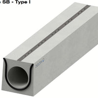 Verholen goot 200/300mm. L=4m. D400. Tussenbrug staal, omranding beton