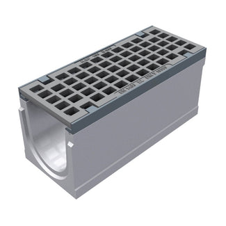 Grate gutter Maxi 150. L=0.5m. Mesh grid. H=210mm. E600KN