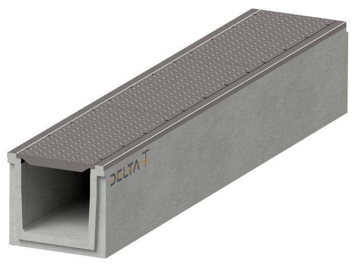 Cable duct 6030. D400. Inset lid. L=2m. For checker plate lid